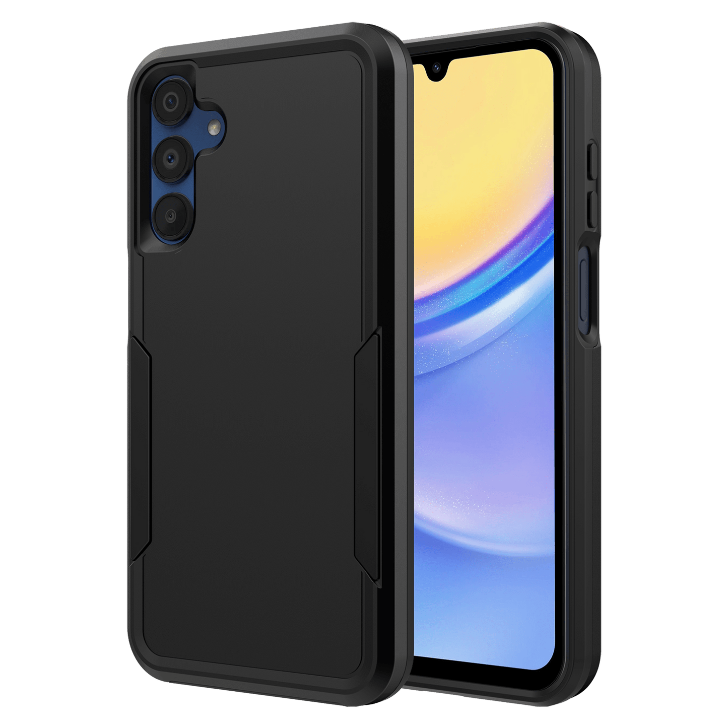 AMPD Military Drop Case For Samsung Galaxy A15 5g Slim Phone Case - Black