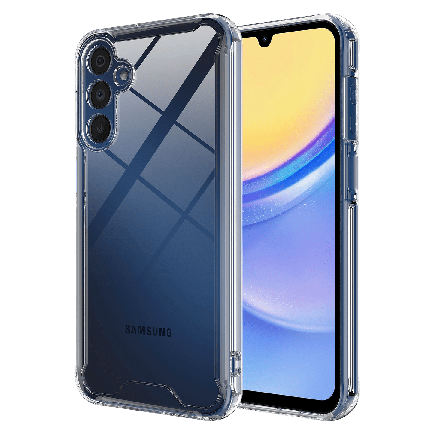 AMPD Tpu / Acrylic Crystal Clear Case For Samsung Galaxy A15 5g Slim Phone Case - Clear