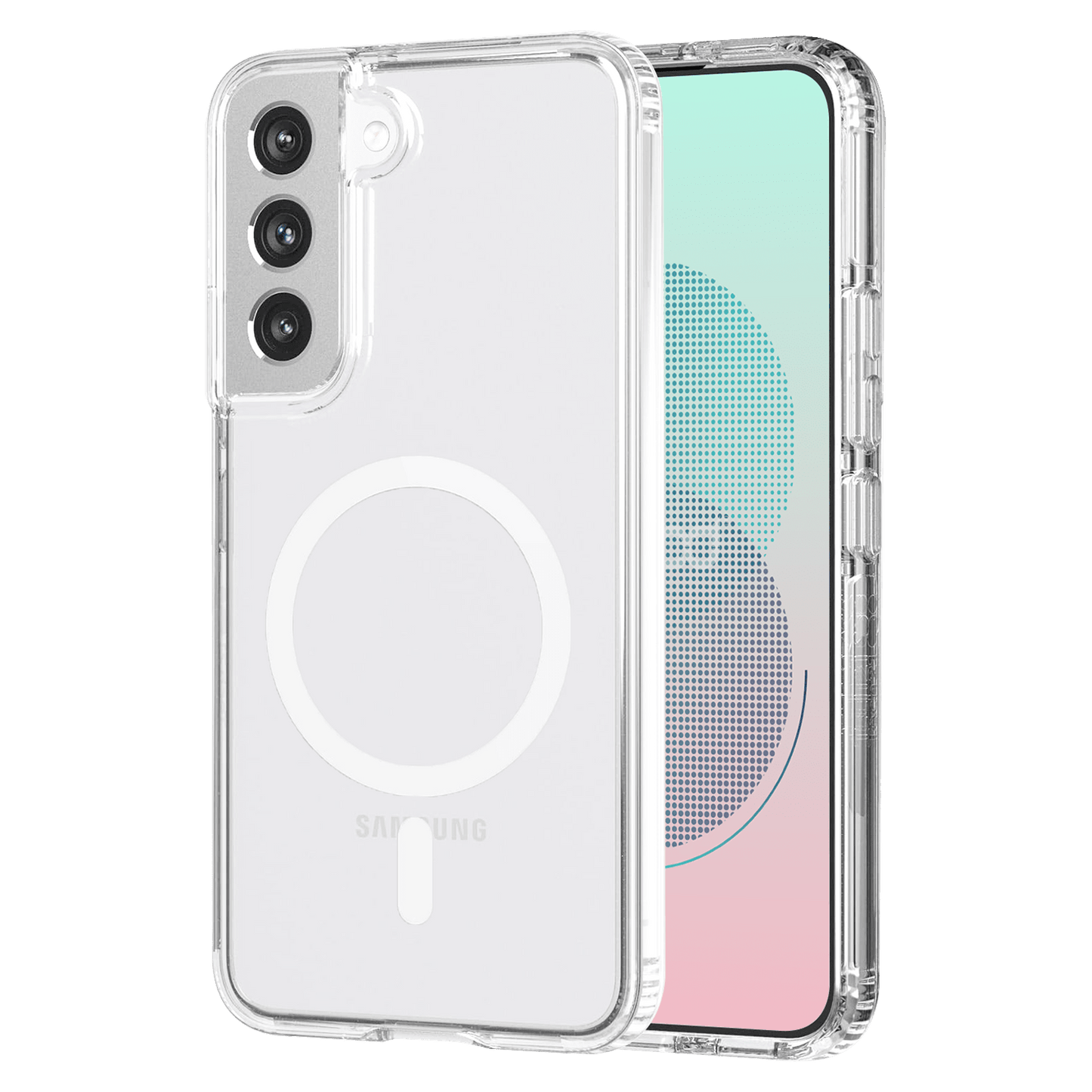 AMPD Tpu / Acrylic Crystal Clear Magsafe Case For Samsung Galaxy S22 Slim Phone Case - Clear