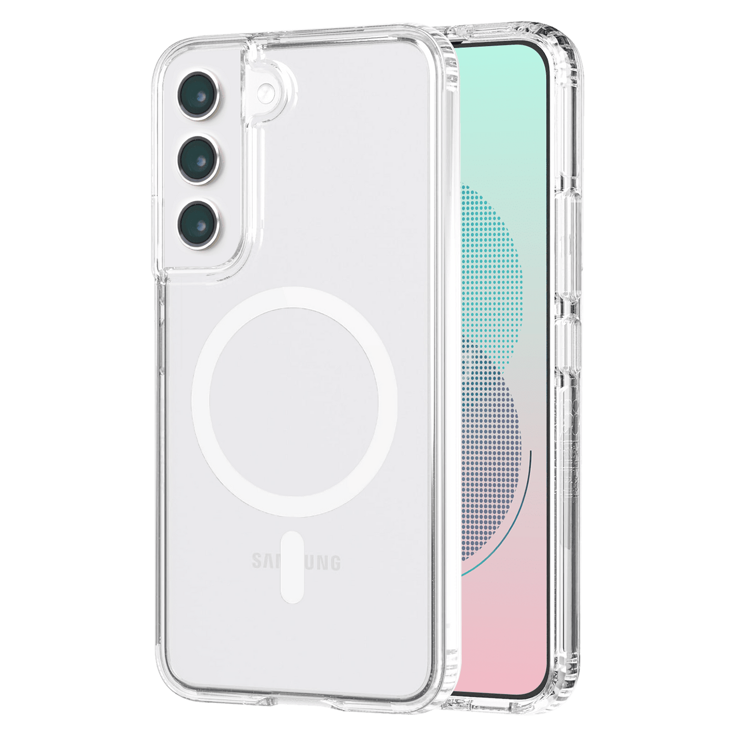 AMPD Tpu / Acrylic Crystal Clear Magsafe Case For Samsung Galaxy S23 Slim Phone Case - Clear