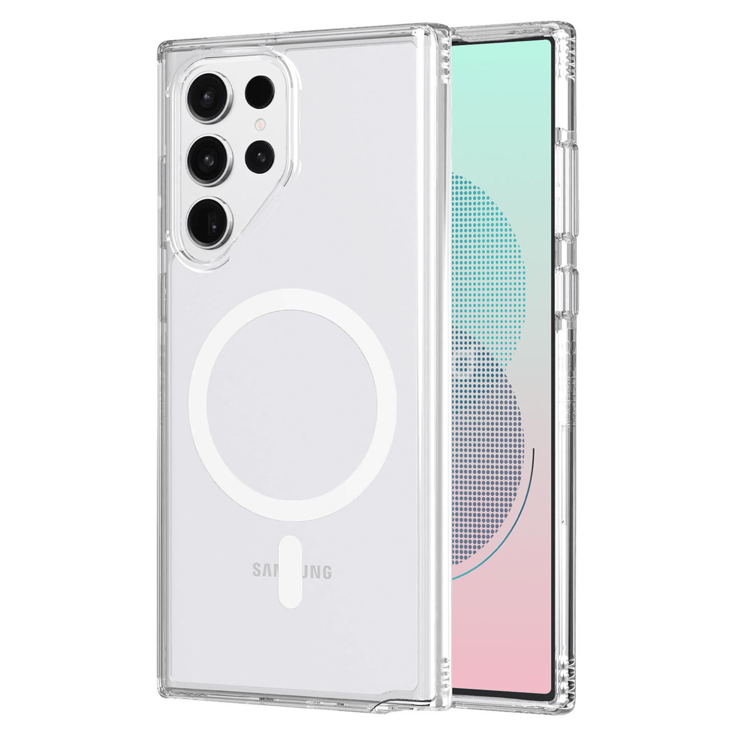 AMPD Tpu / Acrylic Crystal Clear Magsafe Case For Samsung Galaxy S23 Ultra Slim Phone Case - Clear