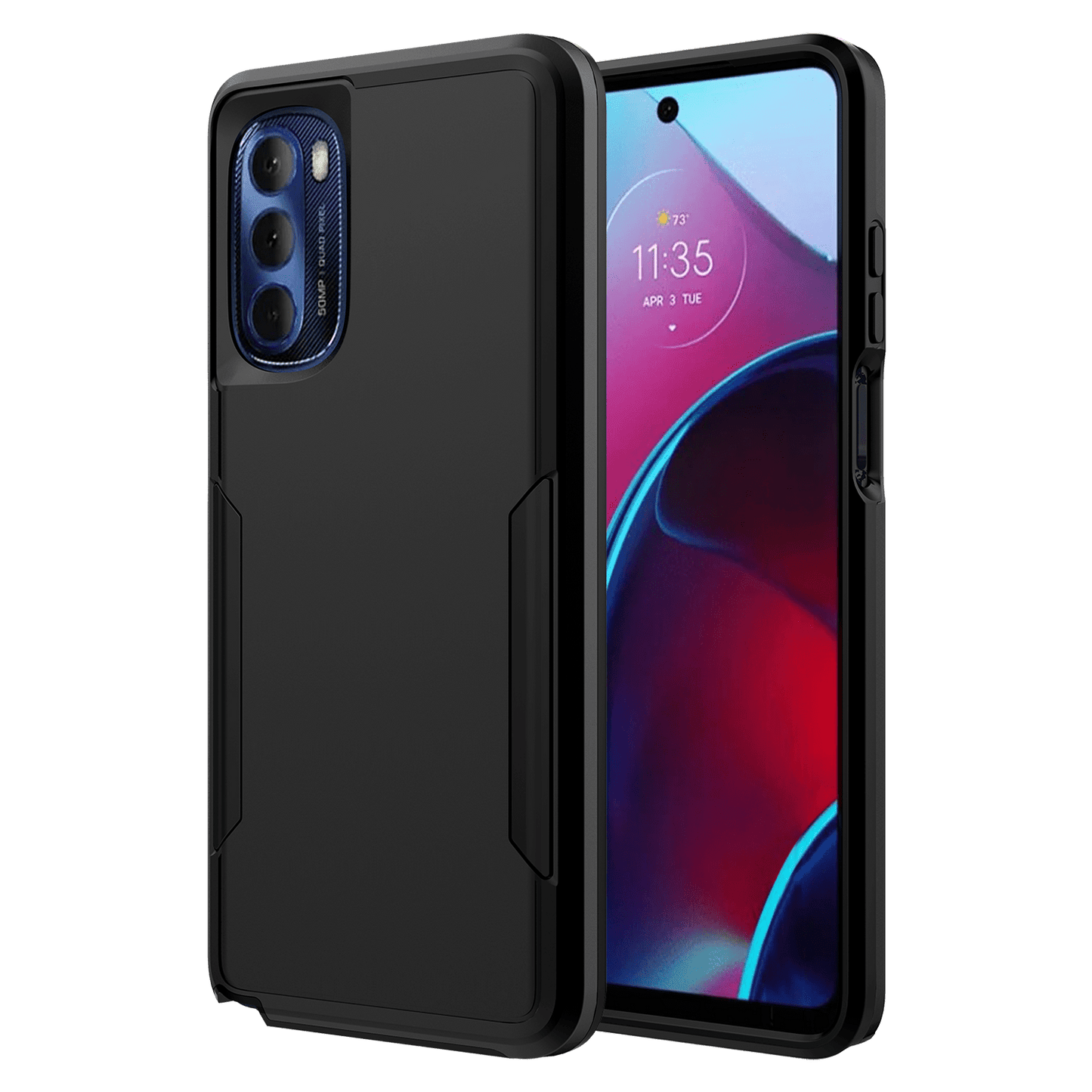 AMPD Military Drop Case For Motorola Moto G Stylus (2022) / Moto G Stylus 5g (2022) Rugged Phone Case - Black