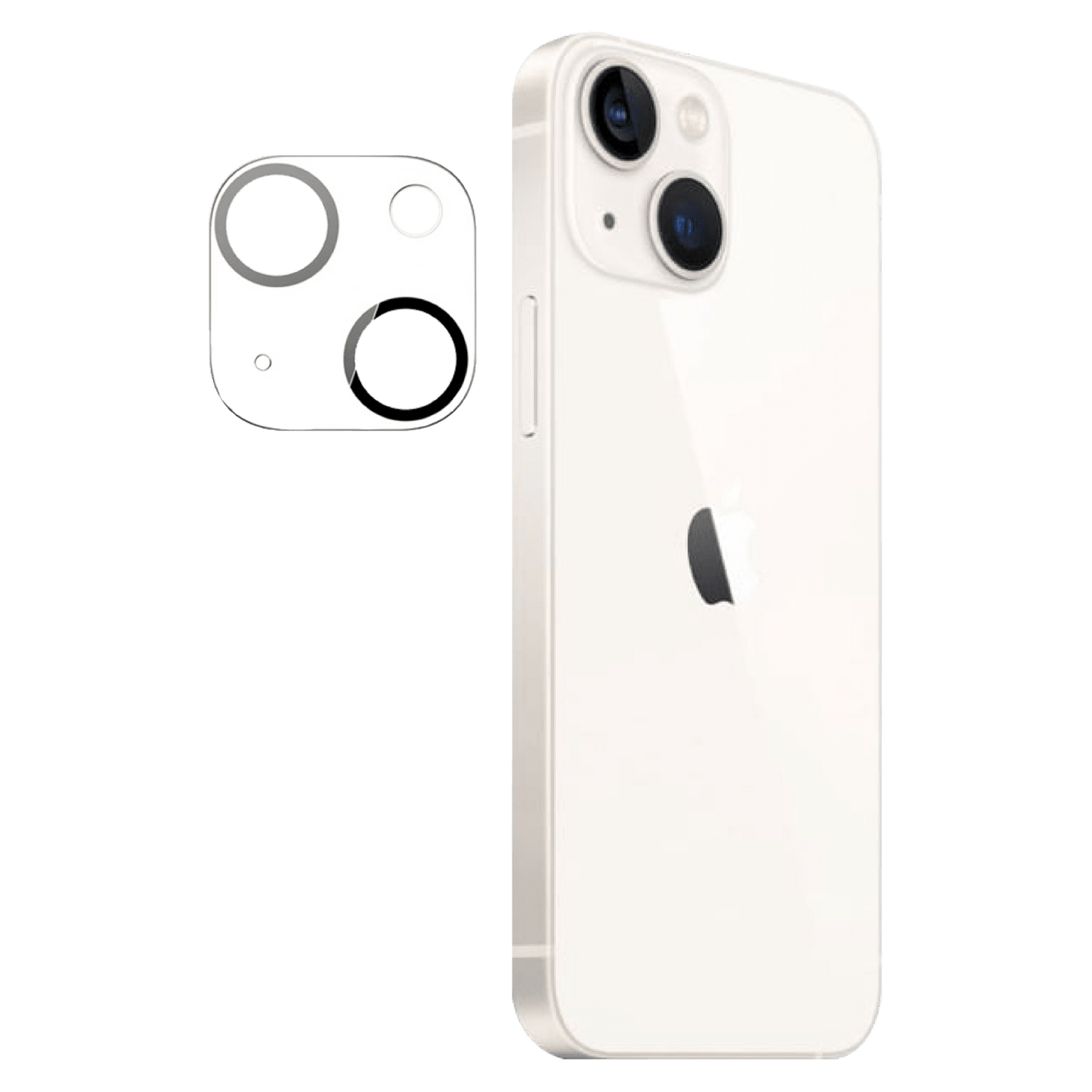 AMPD Laser Cut Rear Camera Tempered Glass Screen Protector For Apple Iphone 13 for Apple Iphone 13 Screen Protector - Clear