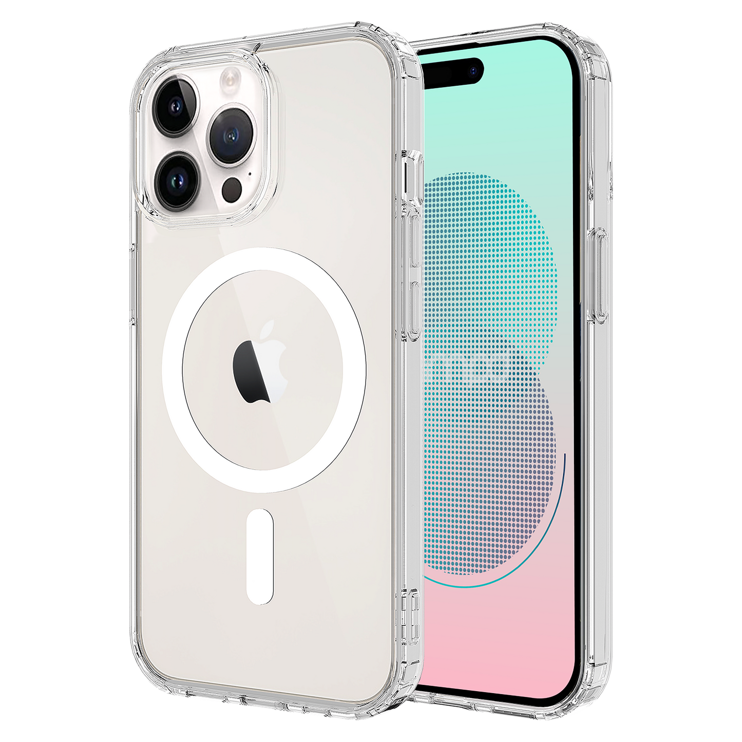 AMPD Tpu / Acrylic Crystal Clear Magsafe Case For Apple Iphone 14 Pro Slim Phone Case - Clear