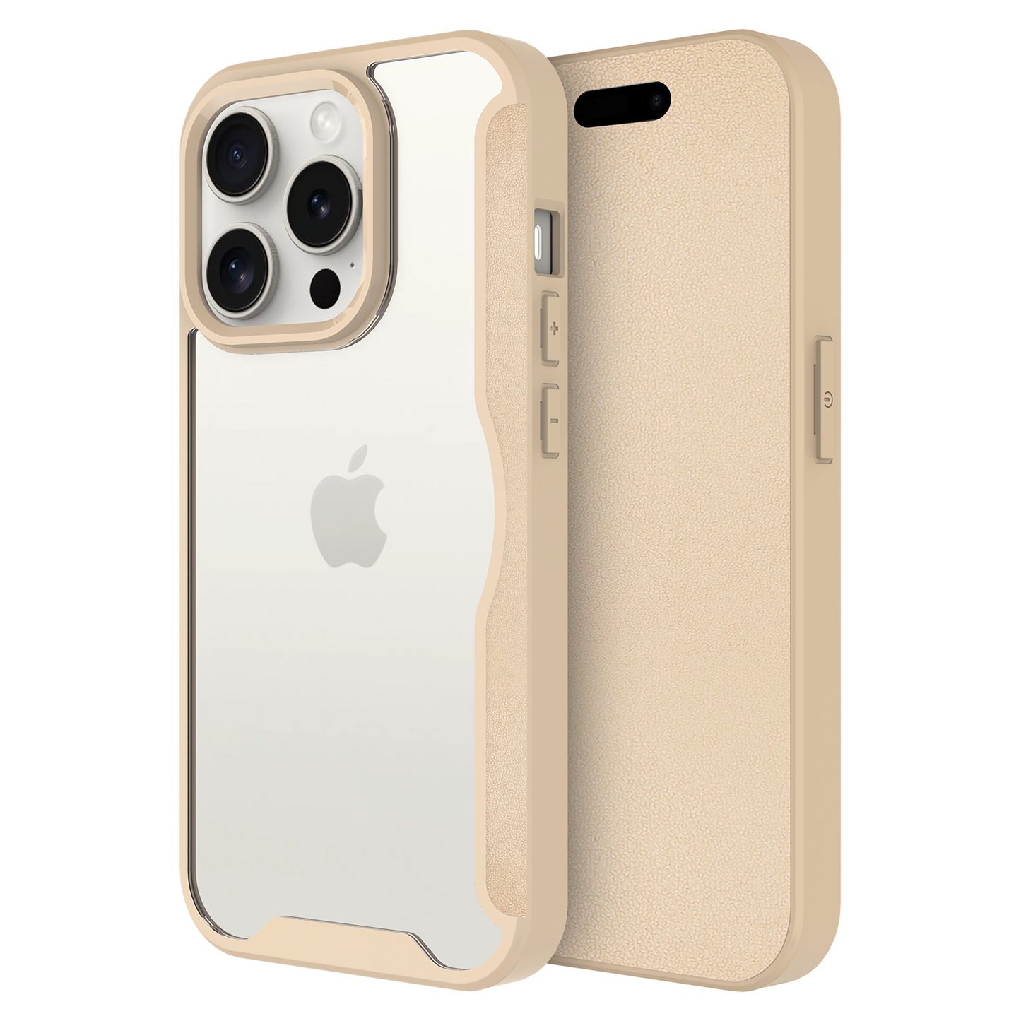 AMPD Tpu / Acrylic Flip Wallet Magsafe Case For Apple Iphone 15 Pro Max Slim Phone Case - Brown