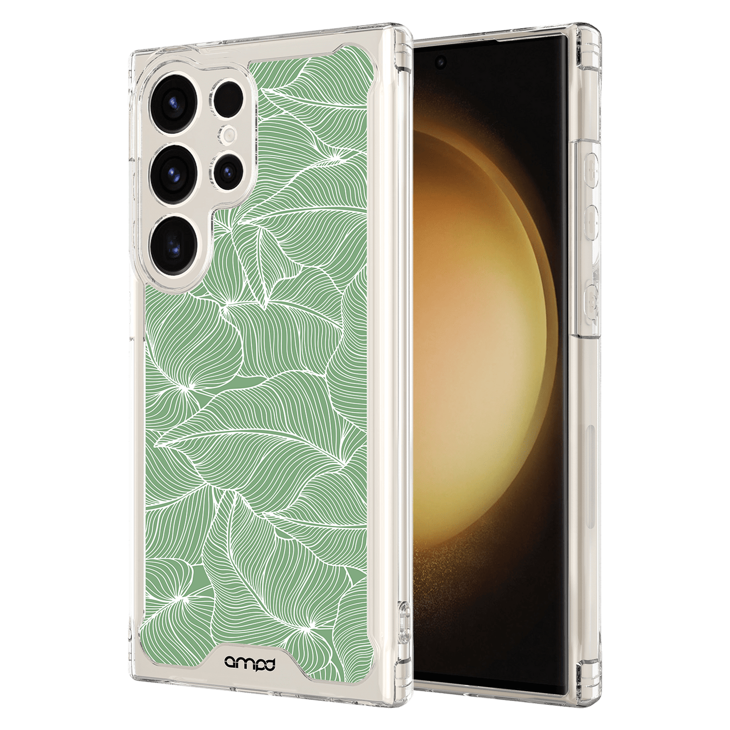 AMPD Tpu / Acrylic Hd Print Case For Samsung Galaxy S24 Ultra Slim Phone Case - Green