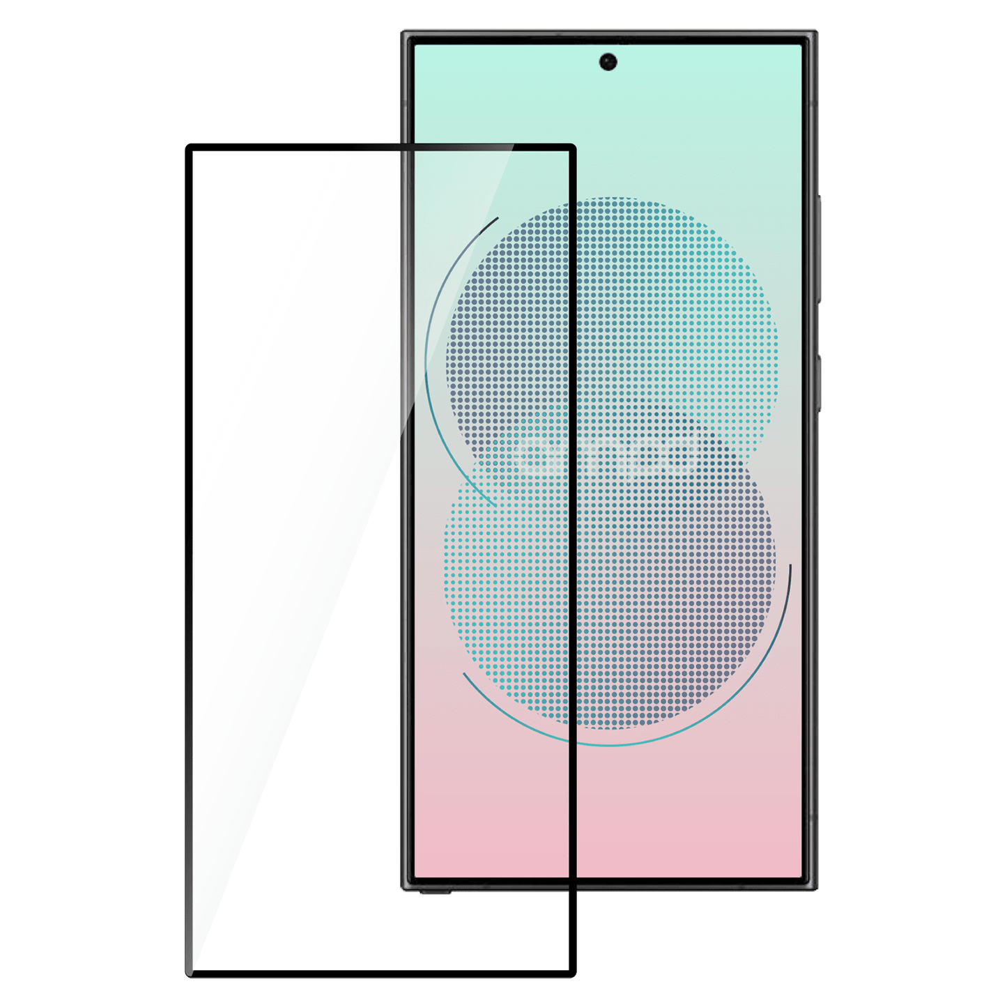 AMPD 3d Full Faced Impact Flex Glass Screen Protector For Samsung Galaxy S25 Ultra for Samsung Galaxy S25 Ultra Screen Protector - Clear