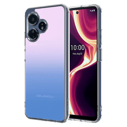 AMPD Flex Acrylic Ice Case For Celero 5g Plus (gen 3) Slim Phone Case - Blue,pink