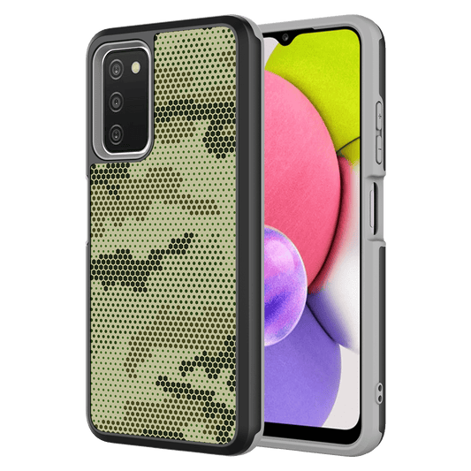 AMPD Slim Dual Layer Case For Samsung Galaxy A03s Slim Phone Case - Green