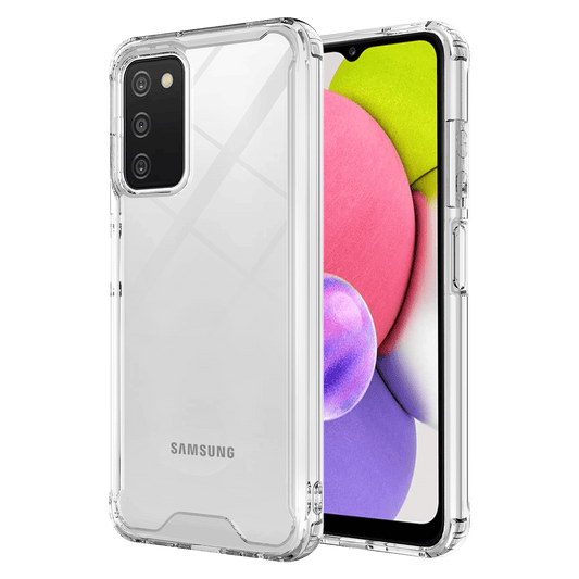 AMPD Tpu / Acrylic Hard Shell Case For Samsung Galaxy A03s Slim Phone Case - Clear