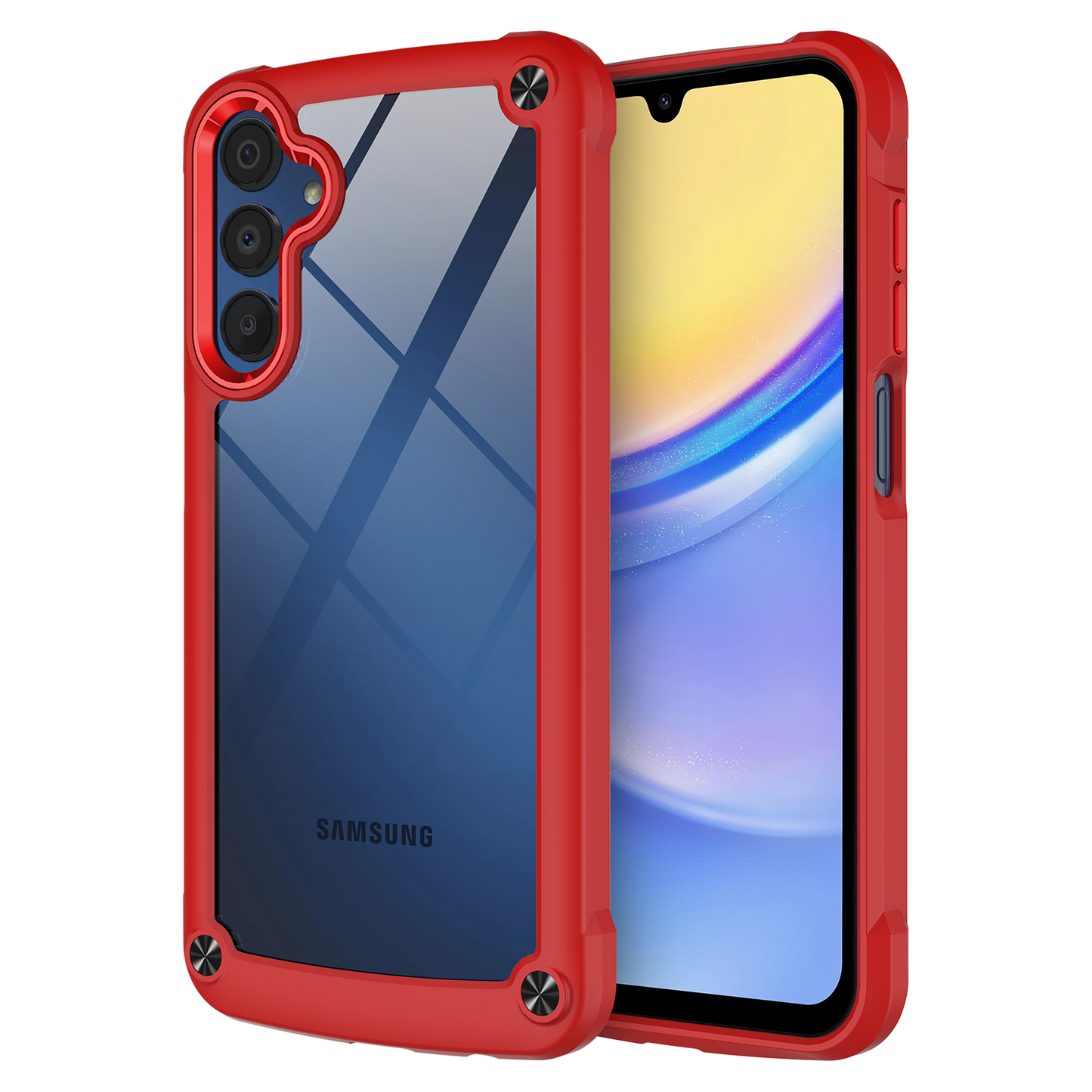 AMPD Durabump Case For Samsung Galaxy A15 5g Slim Phone Case - Red
