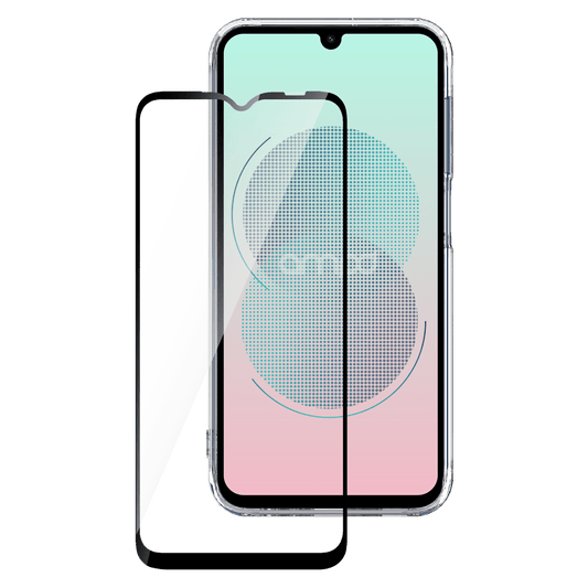 AMPD 3d Full Faced Impact Glass Screen Protector With Black Border For Samsung Galaxy A35 5g for Samsung Galaxy A35 5g  Screen Protector - Clear