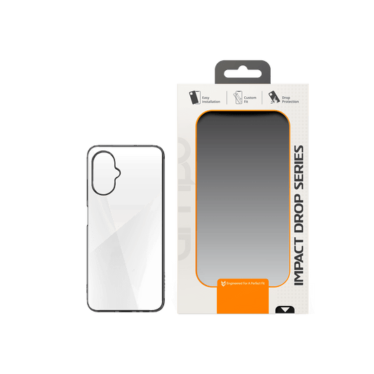 AMPD Tpu / Acrylic Crystal Clear Case With Black Bumper For Celero 5g (gen 3) Slim Phone Case - Black