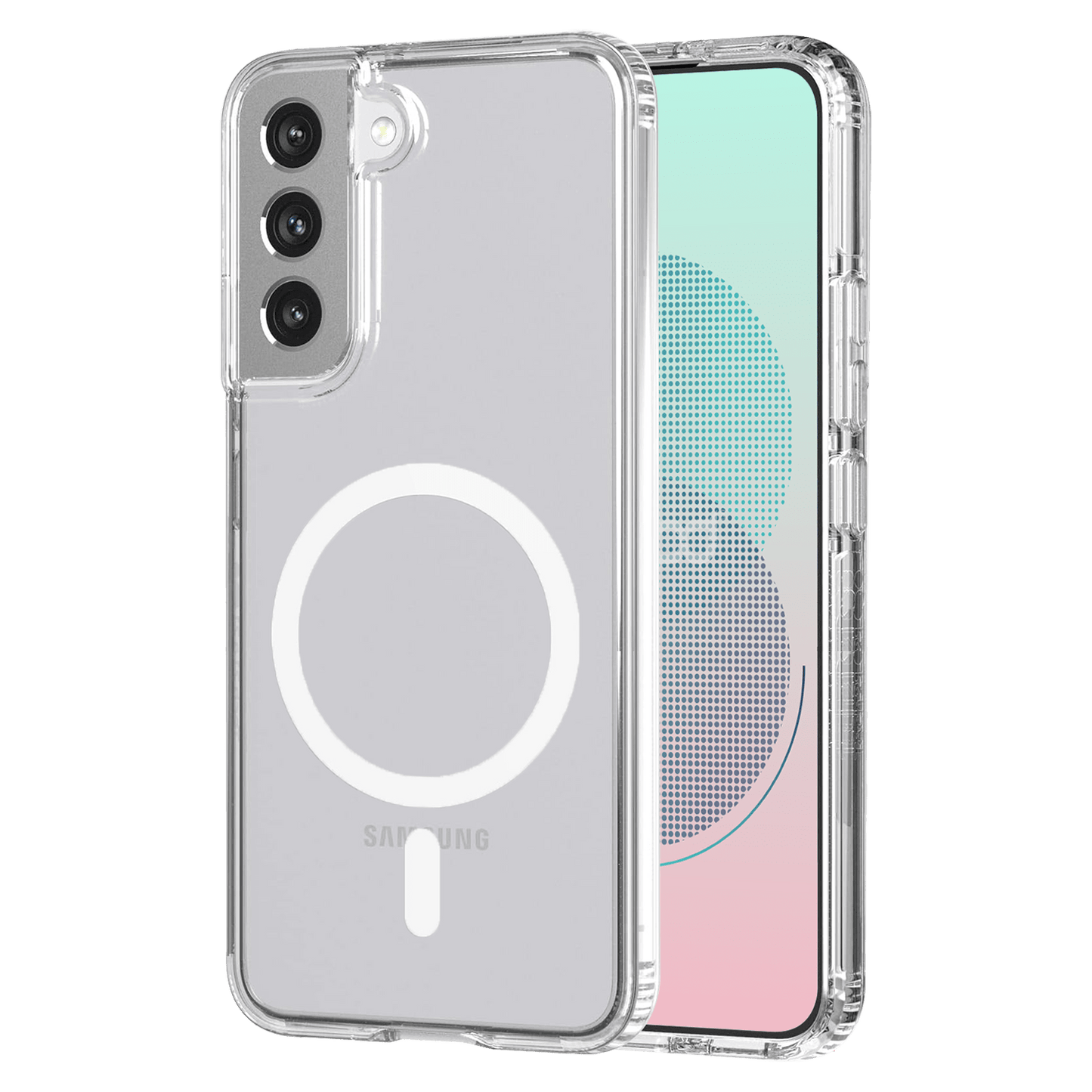 AMPD Tpu / Acrylic Crystal Clear Magsafe Case For Samsung Galaxy S22 Plus Slim Phone Case - Clear