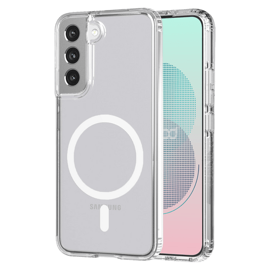 AMPD Tpu / Acrylic Crystal Clear Magsafe Case For Samsung Galaxy S22 Plus Slim Phone Case - Clear