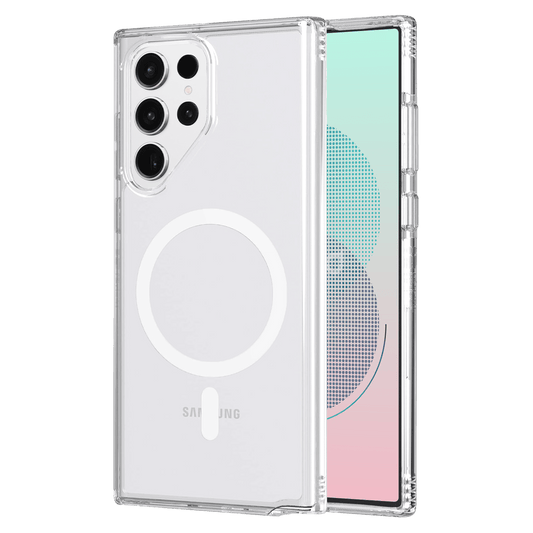 AMPD Tpu / Acrylic Crystal Clear Magsafe Case For Samsung Galaxy S23 Ultra Slim Phone Case - Clear