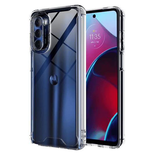 AMPD Tpu / Acrylic Hard Shell Case For Motorola Moto G Stylus (2022) / Moto G Stylus 5g (2022) Slim Phone Case - Clear