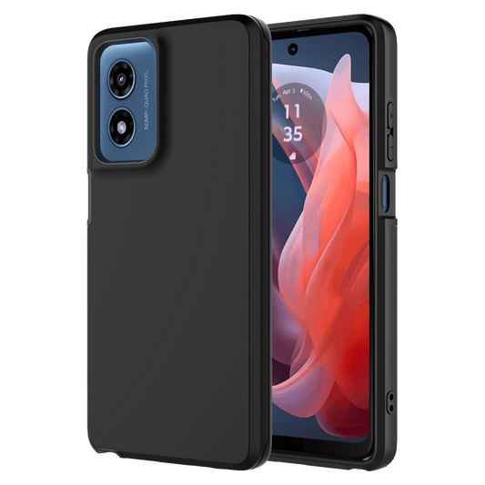 AMPD Dual Layer Soft Touch Classic Slim Case For Motorola Moto G Stylus 5g (2024) Slim Phone Case - Black