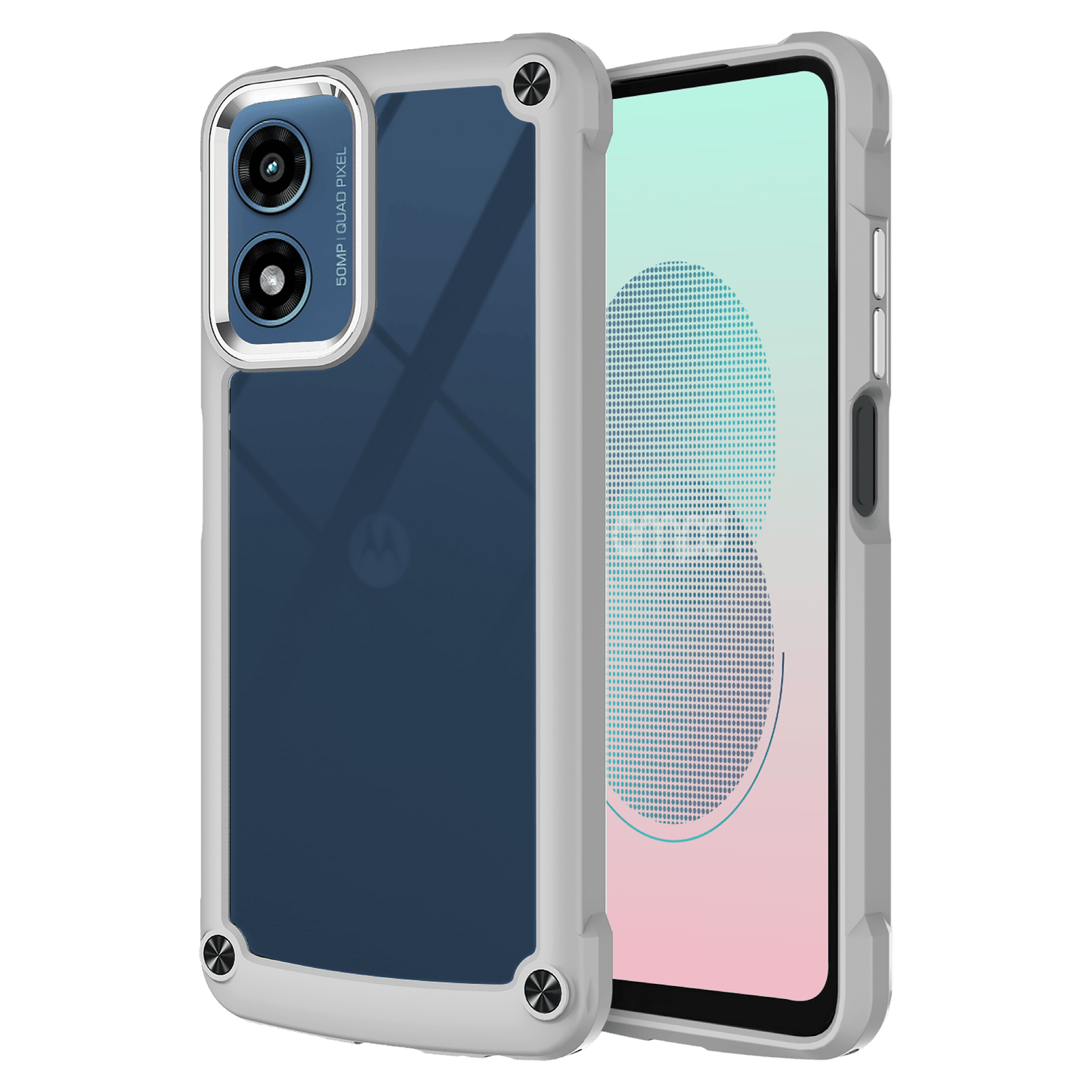 AMPD Acrylic Durabump Case For Motorola Moto G Stylus 5g (2024) Slim Phone Case - Gray