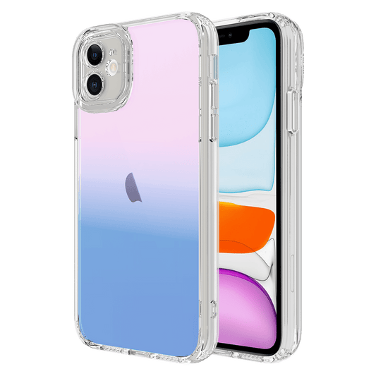 AMPD Acrylic Ice Holographic Case For Apple Iphone 11 Slim Phone Case - Blue,pink