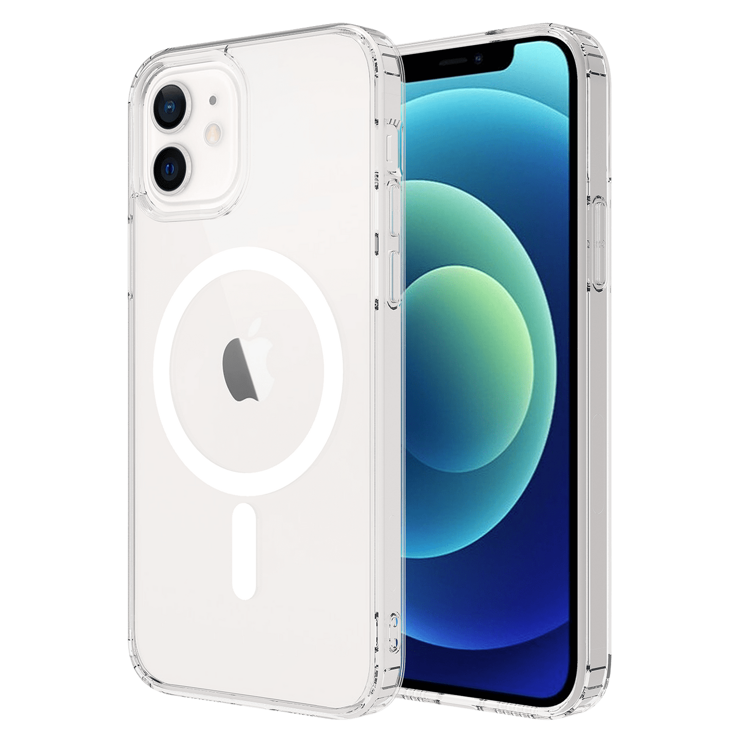 AMPD Tpu / Acrylic Hard Shell Magsafe Case For Apple Iphone 12 / Iphone 12 Pro Slim Phone Case - Clear