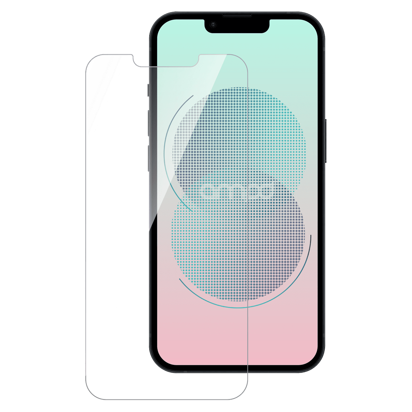 AMPD 0.33 Impact Flex Clear Tempered Glass Screen Protector For Apple Iphone 13 for Apple Iphone 13  Screen Protector - Clear