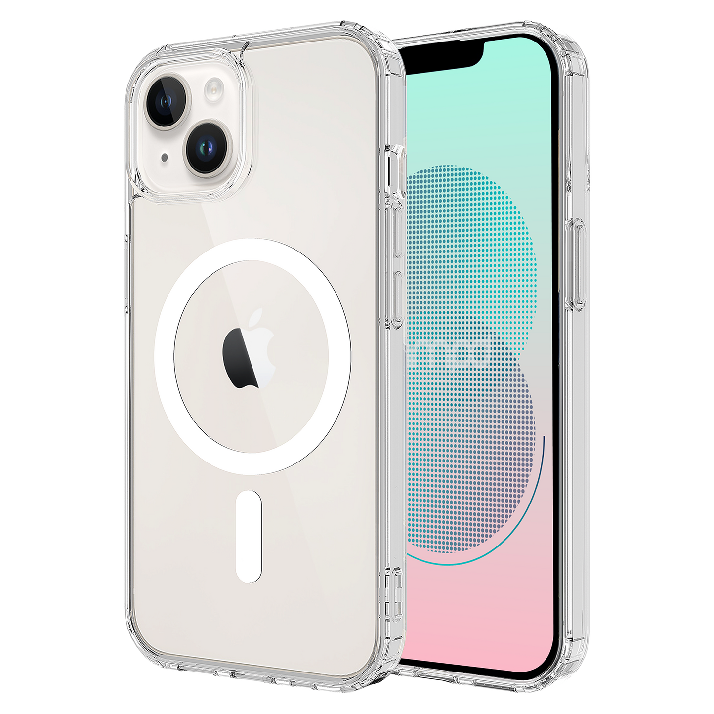 AMPD Tpu / Acrylic Crystal Clear Magsafe Case For Apple Iphone 13 Slim Phone Case - Clear