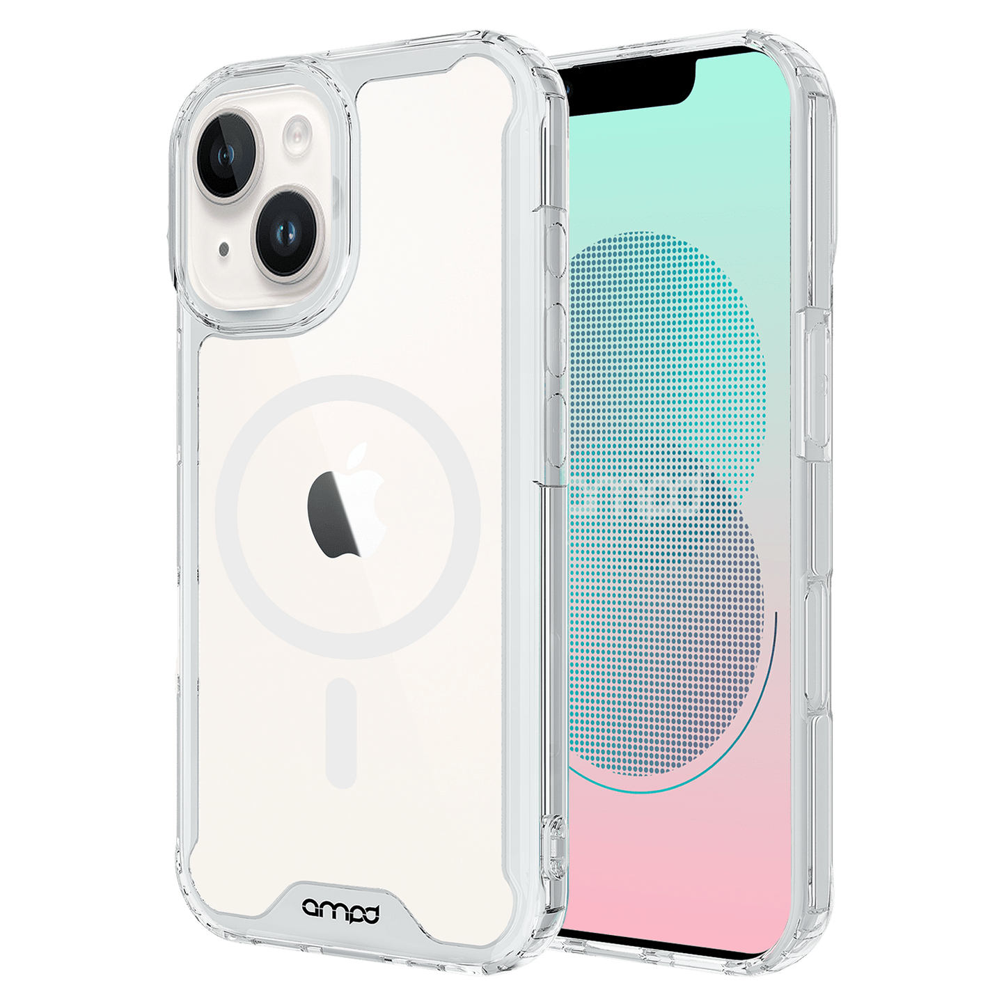 AMPD Tpu / Acrylic Crystal Clear Case For Apple Iphone 13 Slim Phone Case - Clear