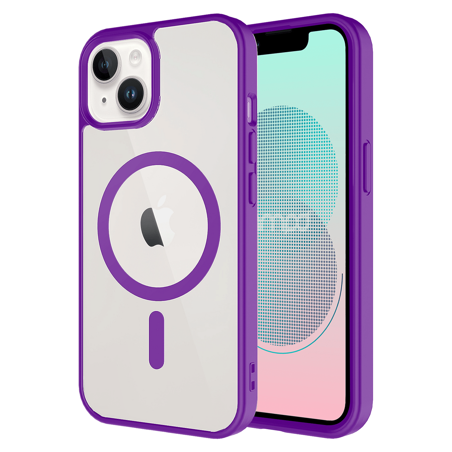 AMPD Tpu / Acrylic Bumper Case For Apple Iphone 13 Slim Phone Case - Purple