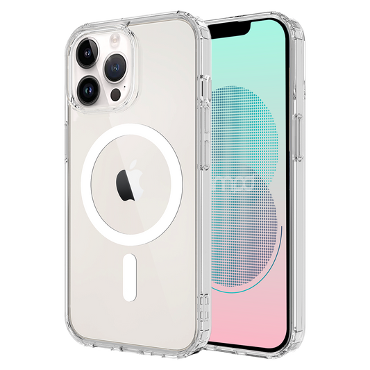 AMPD Tpu / Acrylic Crystal Clear Magsafe Case For Apple Iphone 13 Pro Slim Phone Case - Clear