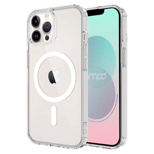 AMPD Tpu / Acrylic Crystal Clear Magsafe Case For Apple Iphone 13 Pro Max Slim Phone Case - Clear
