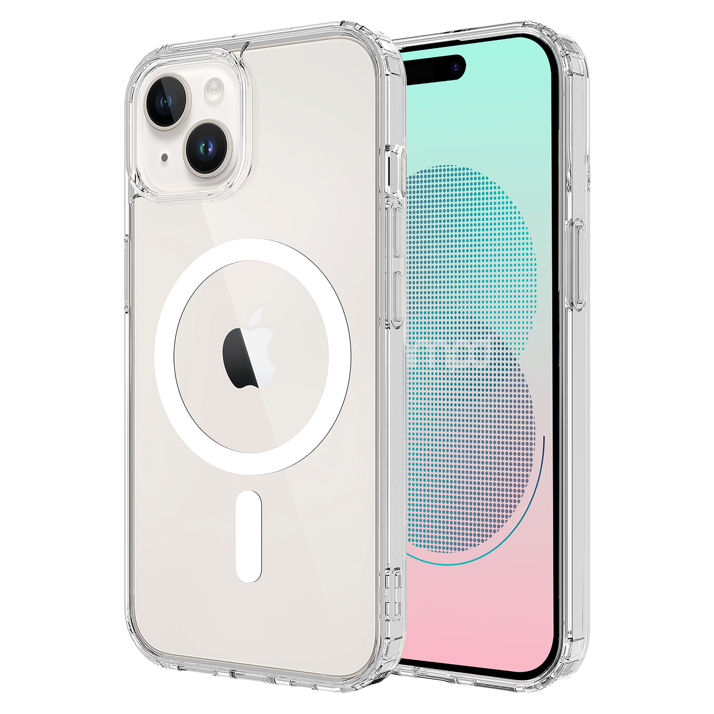 AMPD Tpu / Acrylic Crystal Clear Magsafe Case For Apple Iphone 14 Slim Phone Case - Clear