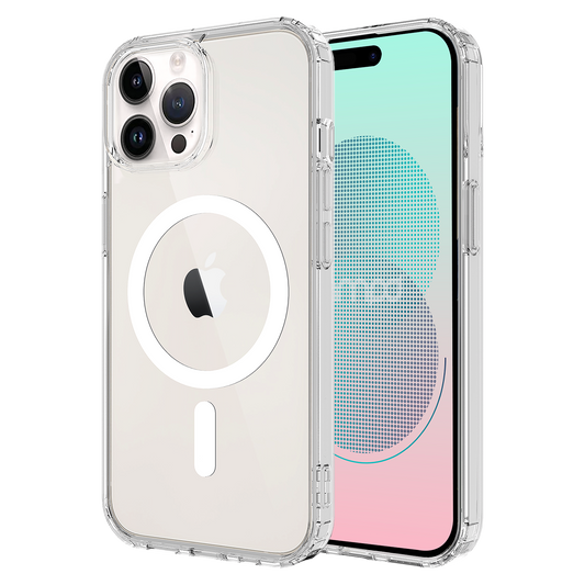 AMPD Tpu / Acrylic Crystal Clear Magsafe Case For Apple Iphone 14 Pro Max Slim Phone Case - Clear