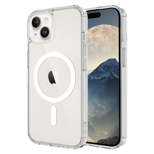 AMPD Tpu / Acrylic Crystal Clear Magsafe Case For Apple Iphone 15 Slim Phone Case - Clear