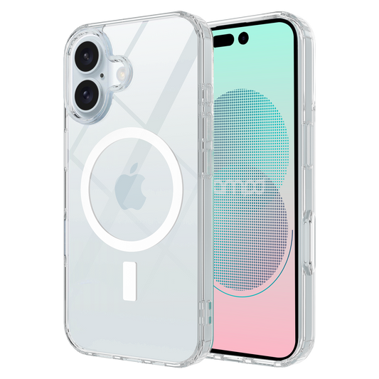 AMPD Tpu  /  Acrylic Crystal Clear Magsafe Case For Apple Iphone 16 Slim Phone Case - Clear