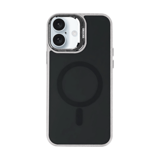 AMPD Acrylic Smoke Camkick Magsafe Case For Apple Iphone 16 Plus Slim Phone Case - Gray