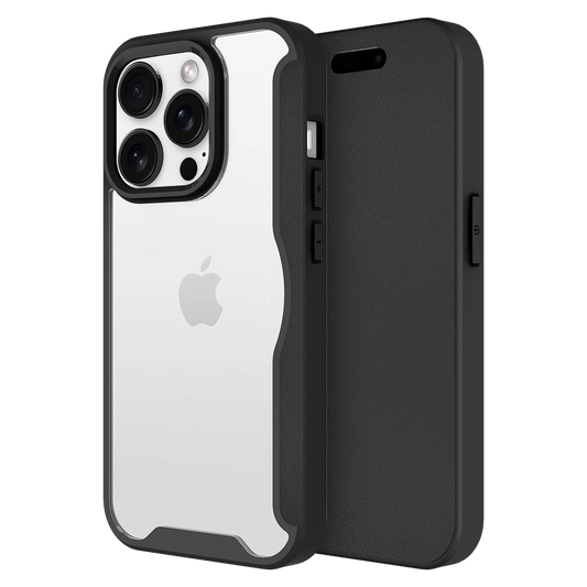 AMPD Tpu  /  Acrylic Wallet Flip Magsafe Case For Apple Iphone 16 Pro Max for Apple Iphone 16 Pro Max  Phone Case - Black