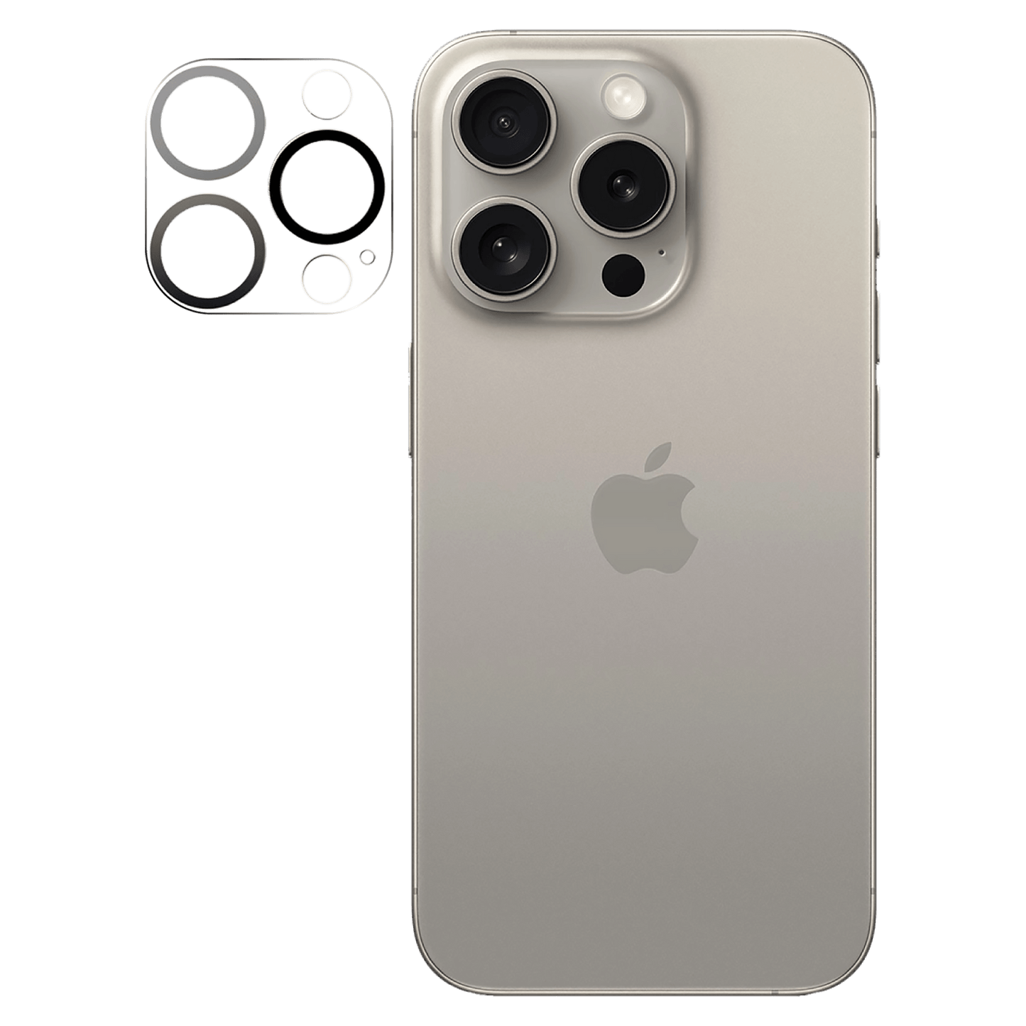 AMPD Laser Cut Rear Camera Tempered Glass Protector For Apple Iphone 16 Pro for Apple Iphone 16 Pro  Screen Protector - Clear