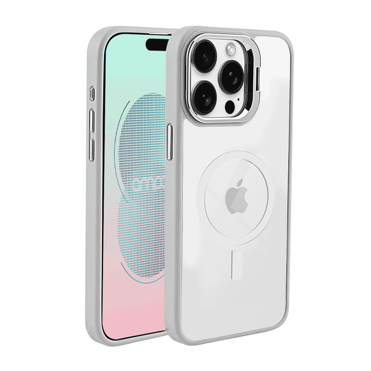 AMPD Acrylic Smoke Camkick Magsafe Case For Apple Iphone 16 Pro Slim Phone Case - Gray