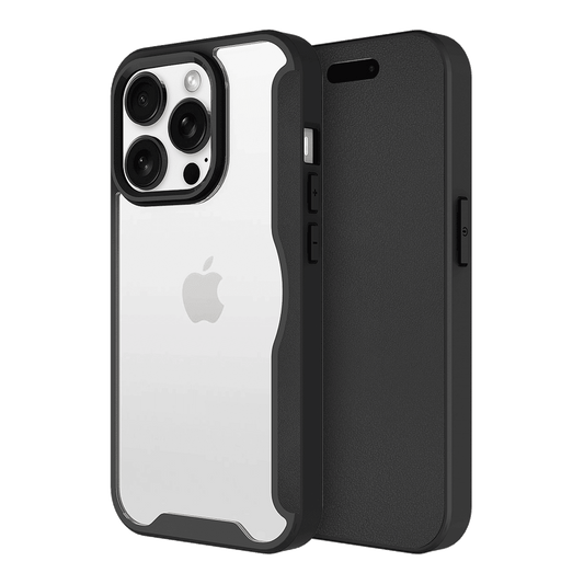 AMPD Tpu  /  Acrylic Wallet Flip Magsafe Case For Apple Iphone 16 Pro for Apple Iphone 16 Pro  Phone Case - Black