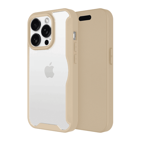 AMPD Tpu  /  Acrylic Wallet Flip Magsafe Case For Apple Iphone 16 Pro for Apple Iphone 16 Pro  Phone Case - Brown