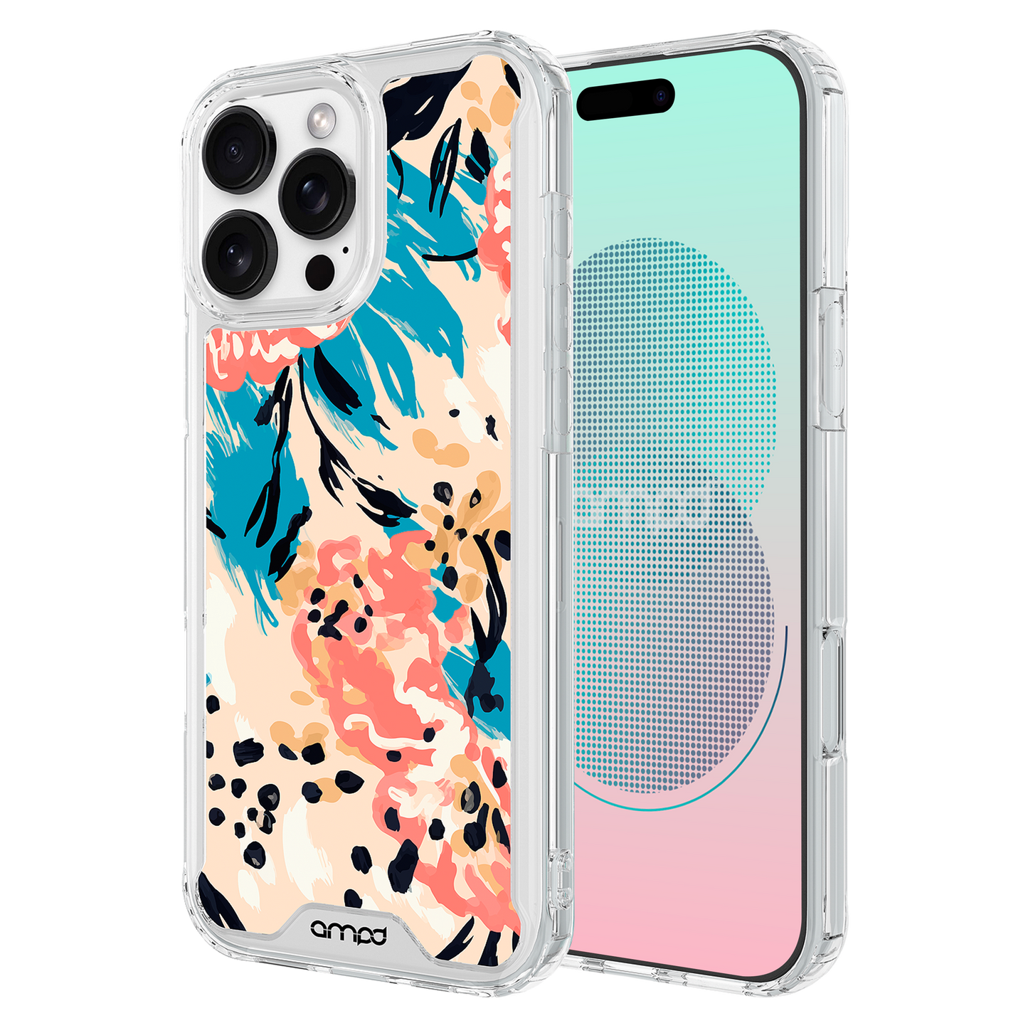 AMPD Tpu  /  Acrylic Hd Print Magsafe Case For Apple Iphone 16 Pro Slim Phone Case - Blue