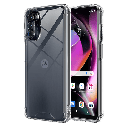 AMPD Tpu / Acrylic Hard Shell Case For Motorola Moto G 5g (2022) Slim Phone Case - Clear