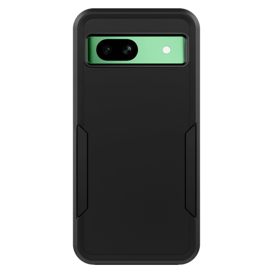 AMPD Dual Layer Military Drop Case For Google Pixel 8a Slim Phone Case - Black