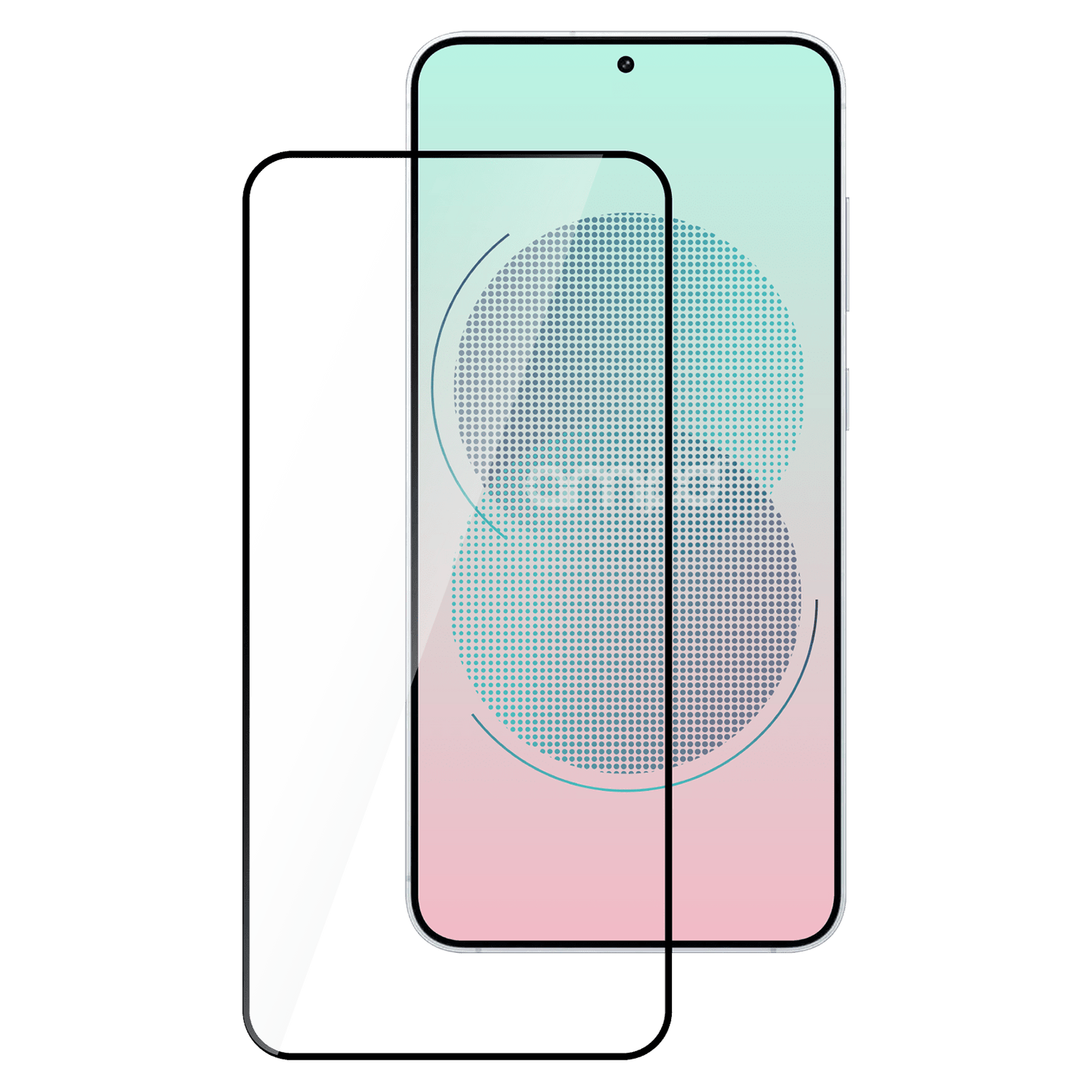 AMPD 3d Full Faced Impact Flex Glass Screen Protector For Samsung Galaxy S25 Plus for Samsung Galaxy S25 Plus  Screen Protector - Clear