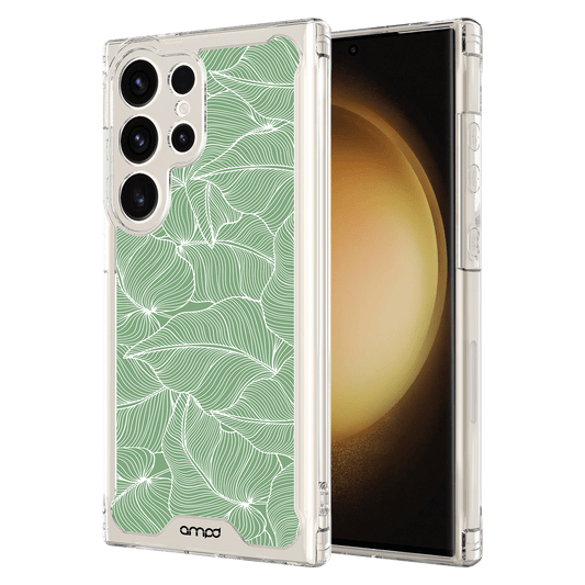 AMPD Tpu / Acrylic Hd Print Case For Samsung Galaxy S24 Ultra Slim Phone Case - Green