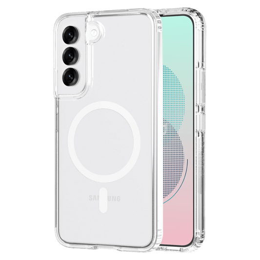 AMPD Tpu  /  Acrylic Crystal Clear Case With Mag Ring For Samsung Galaxy S25 Slim Phone Case - Clear