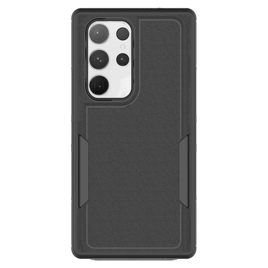 AMPD Dual Layer Hard Shell Military Drop Case For Samsung Galaxy S25 Ultra Slim Phone Case - Black